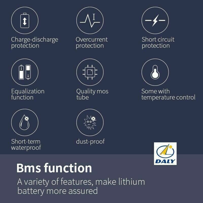 Li-ion BMS PCB 20S 72V 100A Daly Balance Waterproof Battery Management System UK