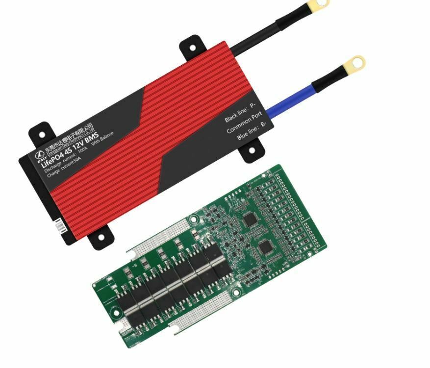 LiFePO4 BMS PCB 4S 12V 100A Daly Balance Waterproof Battery Management System