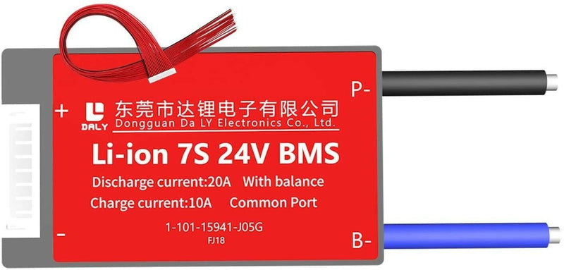 Li-ion BMS PCB 7S 24V 20A Daly Balanced Waterproof Battery Management System UK
