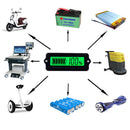 13S 48V Blue Lithium-ion Li-ion LiPo Battery Capacity Indicator LCD Display Remaining Detector Meter