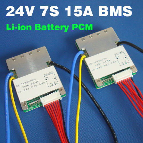 7S 24V 15A BMS lithium-ion battery 18650 Ebike E-bike li-ion