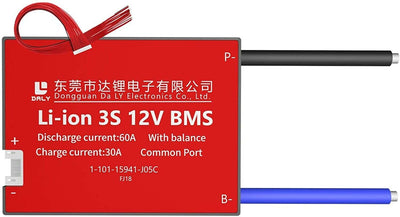 Li-ion BMS PCB 3S 12V 60A Daly Balanced Waterproof Battery Management System UK