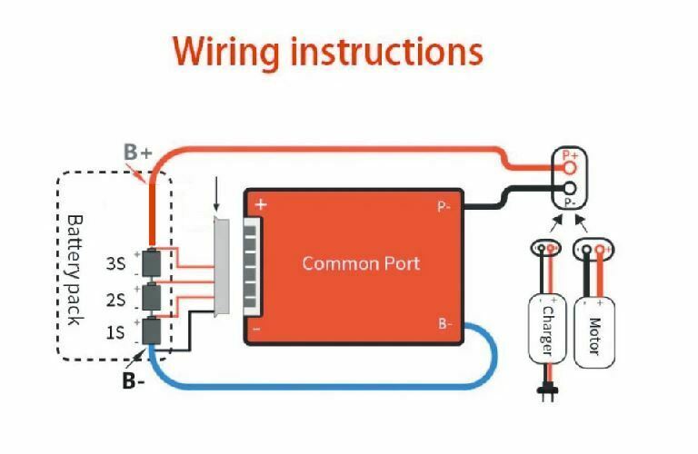 Li-ion BMS PCB 3S 12V 60A Daly Balanced Waterproof Battery Management System UK
