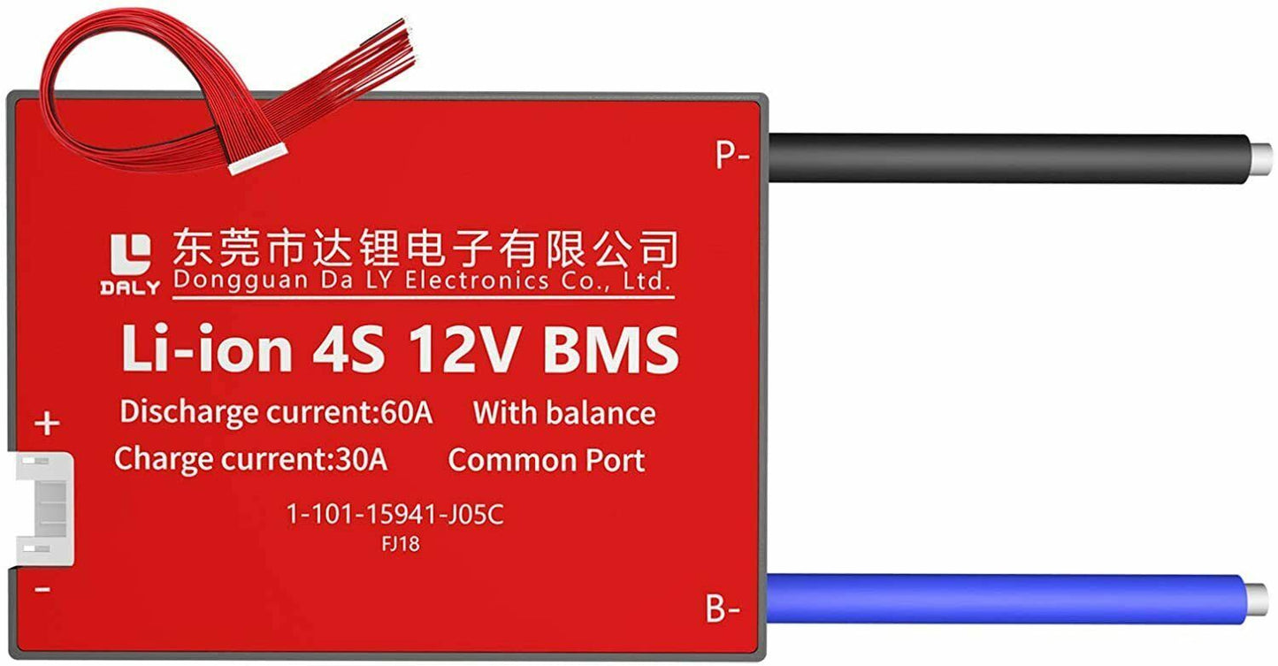 Li-ion BMS PCB 4S 12V 60A Daly Balanced Waterproof Battery Management System UK