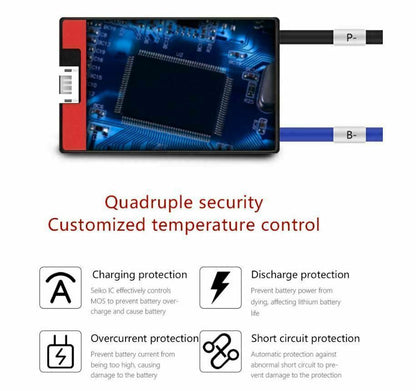 Li-ion BMS PCB 10S 36V 100A Daly Balance Waterproof Battery Management System UK