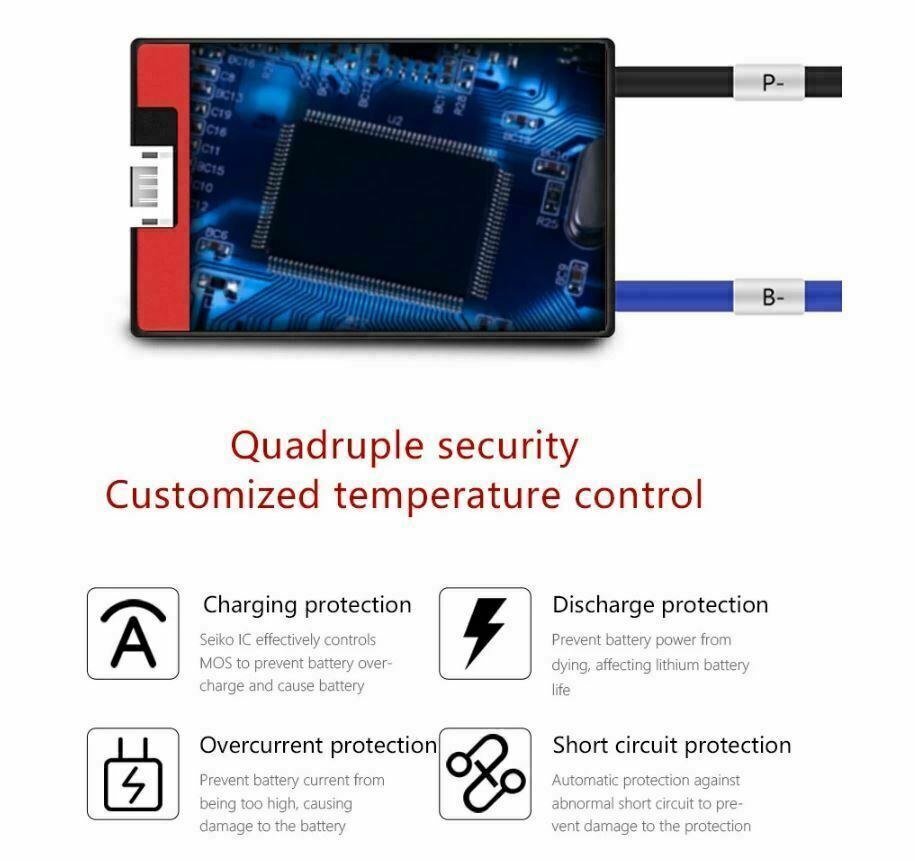 Li-ion BMS PCB 10S 36V 20A Daly Balanced Waterproof Battery Management System UK