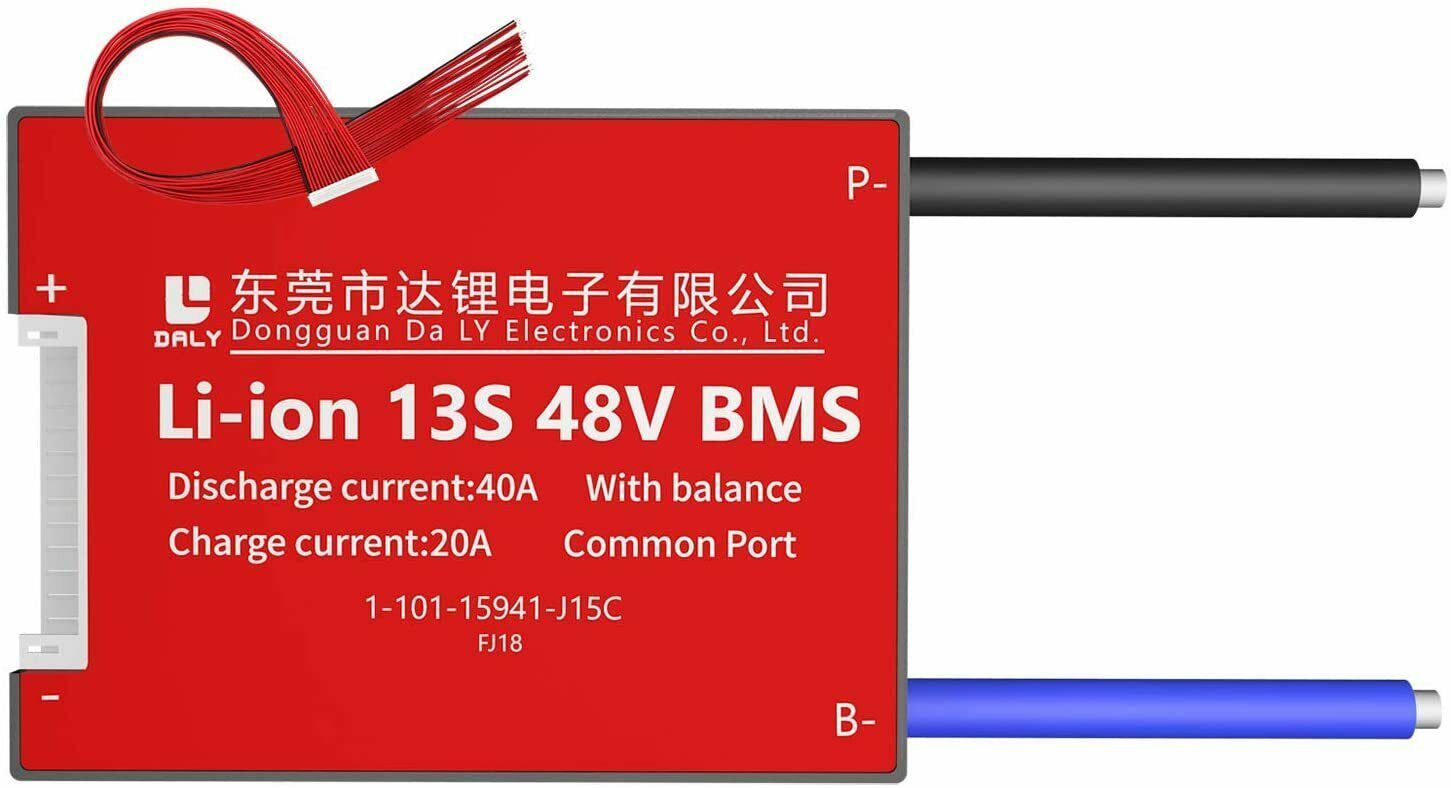 Li-ion BMS PCB 13S 48V 40A Daly Balanced Waterproof Battery Management System UK