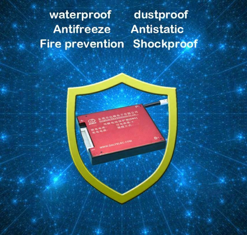 Li-ion BMS PCB 13S 48V 40A Daly Balanced Waterproof Battery Management System UK