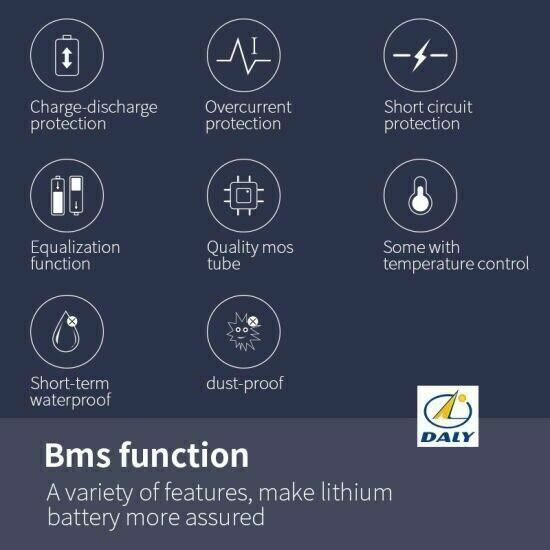 Li-ion BMS PCB 14S 48V 100A Daly Balance Waterproof Battery Management System UK