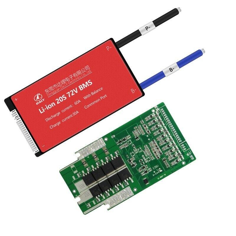 Li-ion BMS PCB 20S 72V 60A Daly Balanced Waterproof Battery Management System UK