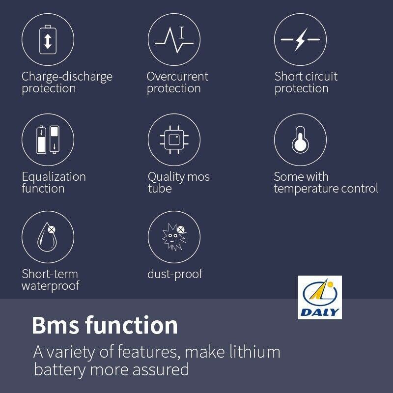 Li-ion BMS PCB 20S 72V 20A Daly Balanced Waterproof Battery Management System UK