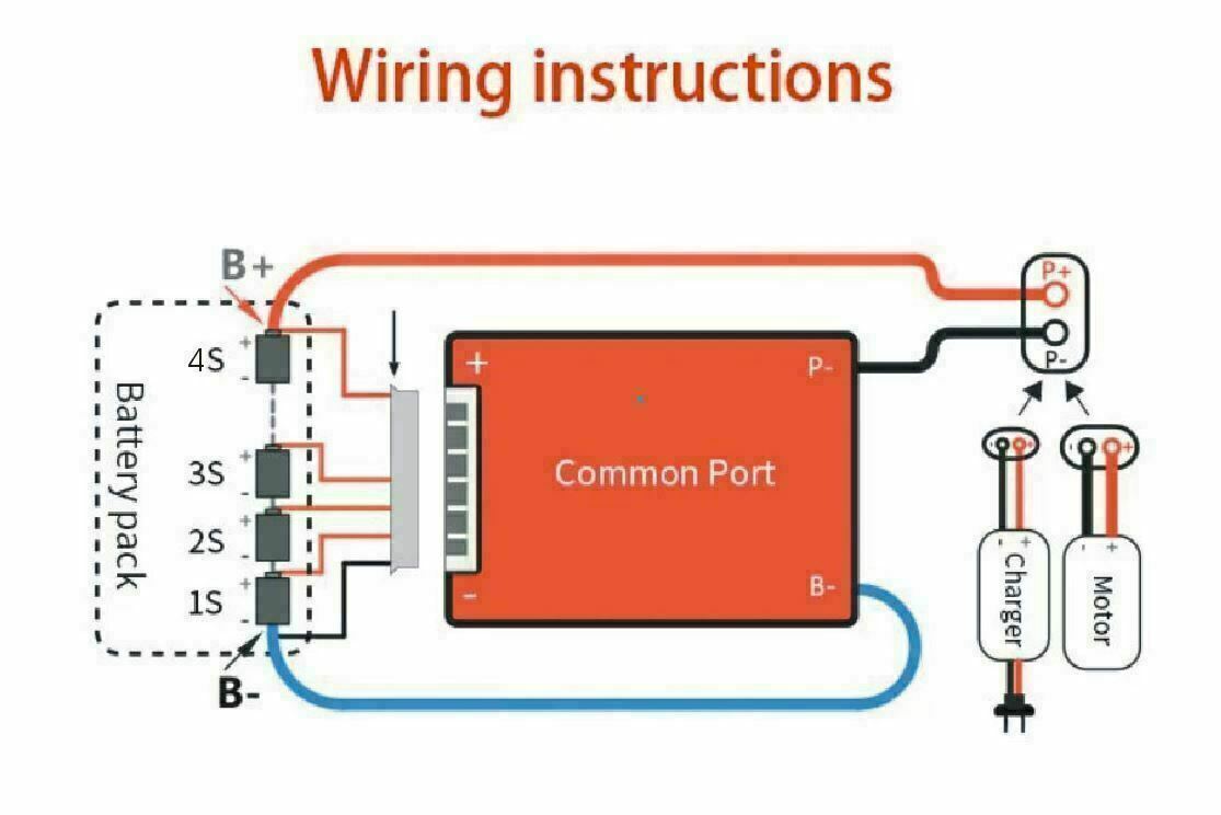 Li-ion BMS PCB 6S 24V 100A Daly Balance Waterproof Battery Management System UK