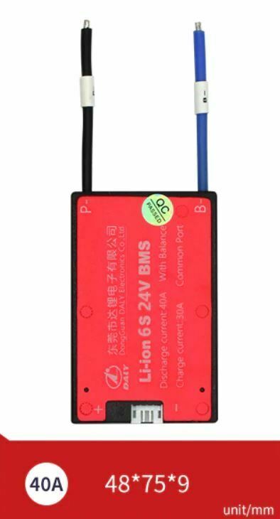 Li-ion BMS PCB 6S 24V 40A Daly Waterproof Balanced Battery Management System UK