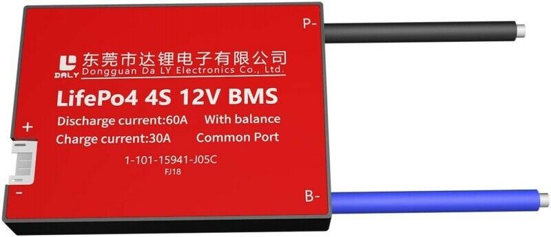 LiFePO4 BMS PCB 4S 12V 60A Daly Balanced Waterproof Battery Management System UK