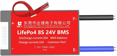 Lifepo4 BMS PCB 8S 24V 20A Daly Balanced Waterproof Battery Management System UK