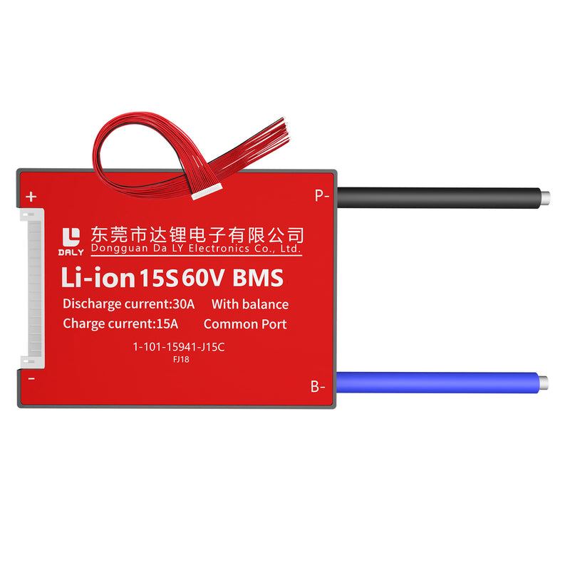 Li-ion BMS PCB 15S 60V 30A Daly Balanced Waterproof Battery Management System