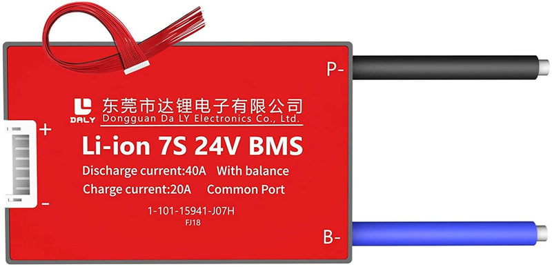 Li-ion BMS PCB 7S 24V 40A Daly Balanced Waterproof Battery Management System UK