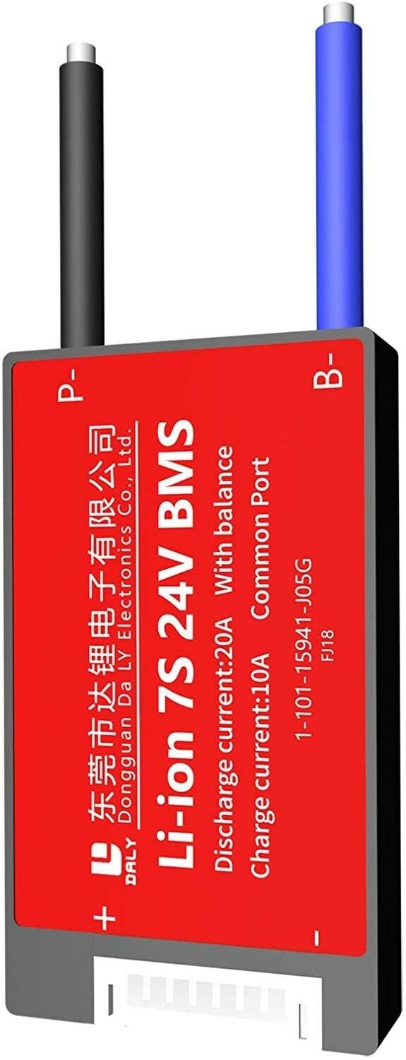 Li-ion BMS PCB 7S 24V 20A Daly Balanced Waterproof Battery Management System UK