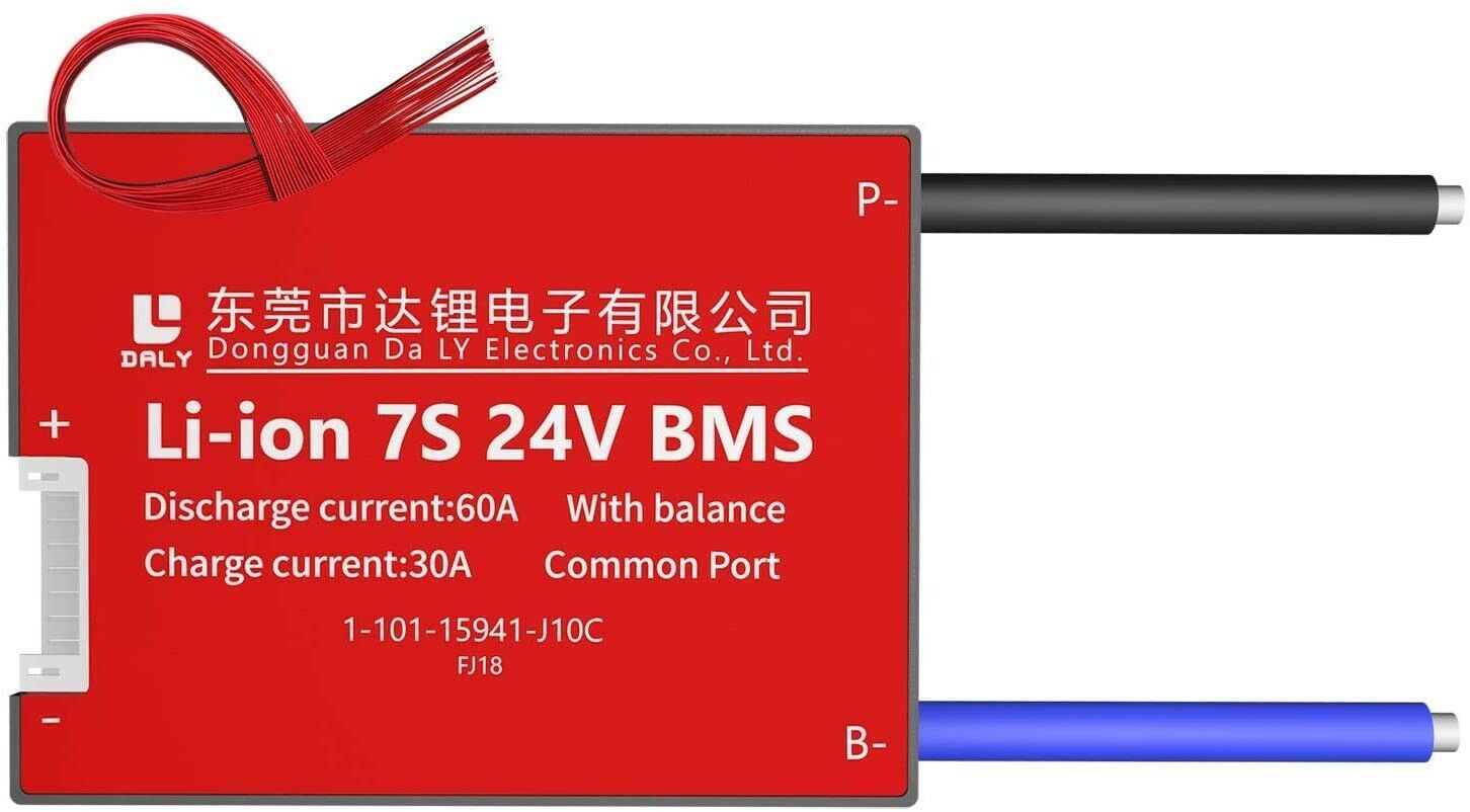 Li-ion BMS PCB 7S 24V 60A Daly Balanced Waterproof Battery Management System UK