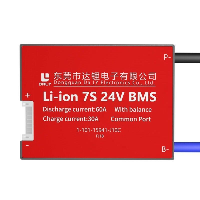 Li-ion BMS PCB 7S 24V 60A Daly Balanced Waterproof Battery Management System UK