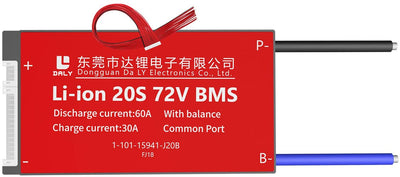 LiFePO4 BMS PCB 20S 60V 60A Daly Balanced Waterproof Battery Management System.