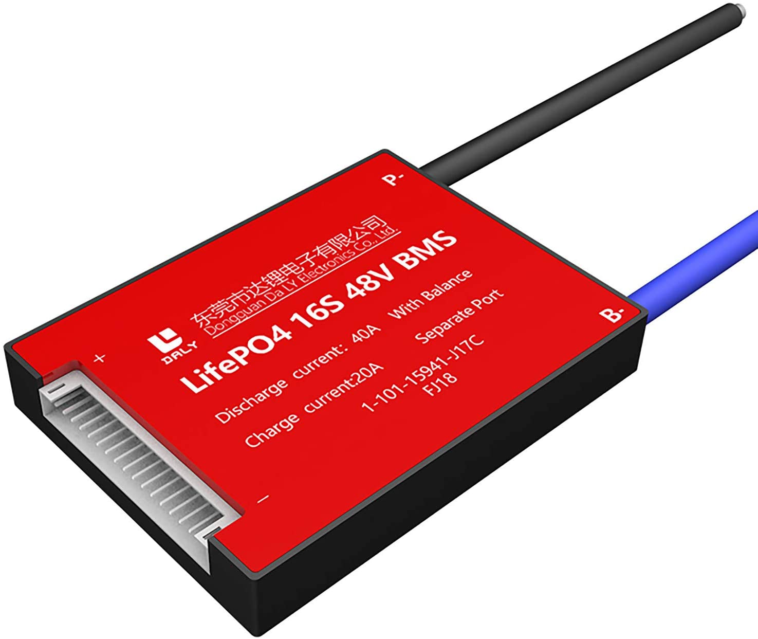 LiFePO4 BMS PCB 16S 48V 40A Daly Balanced Waterproof Battery Management System
