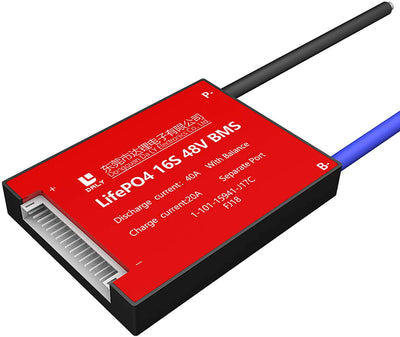 LiFePO4 BMS PCB 16S 48V 40A Daly Balanced Waterproof Battery Management System