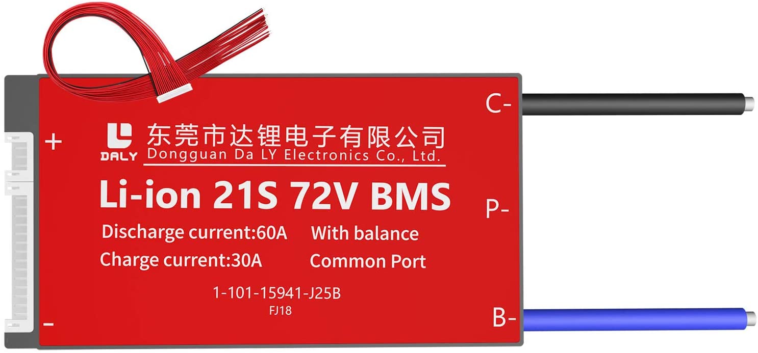 Li-ion BMS PCB 21S 72V 60A Daly Balance Waterproof Battery Management System UK