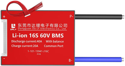 Li-ion BMS PCB 16S 60V 40A Daly Balance Waterproof Battery Management System UK