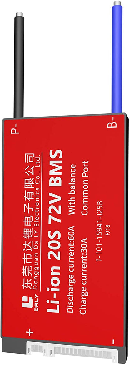 LiFePO4 BMS PCB 20S 60V 60A Daly Balanced Waterproof Battery Management System.