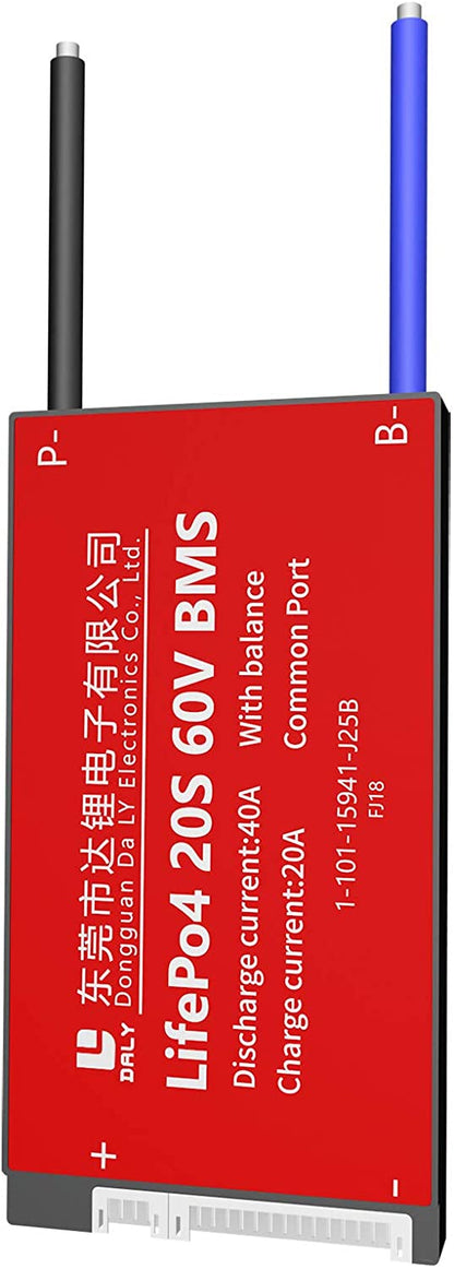 LiFePO4 BMS PCB 20S 60V 40A Daly Balanced Waterproof Battery Management System