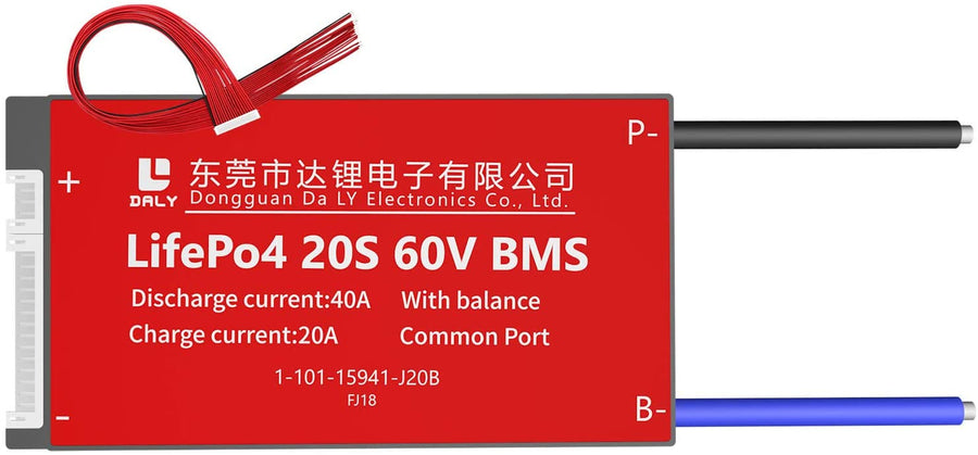 LiFePO4 BMS PCB 20S 60V 40A Daly Balanced Waterproof Battery Management System
