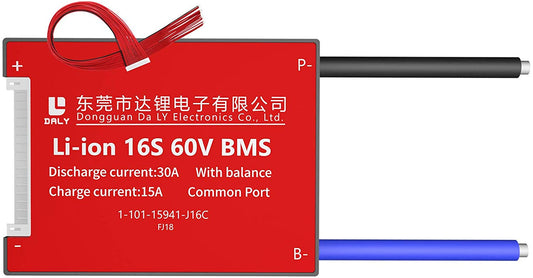 Li-ion BMS PCB 16S 60V 30A Daly Balance Waterproof Battery Management System UK