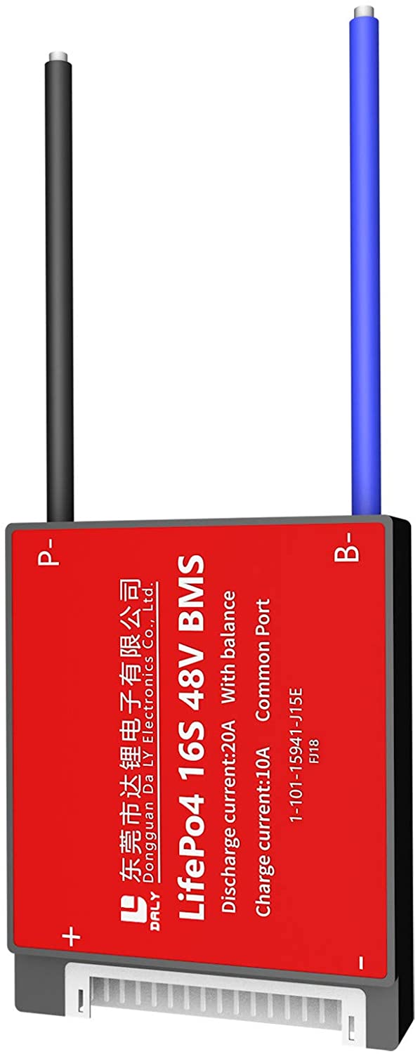LiFePO4 BMS PCB 16S 48V 20A Daly Balanced Waterproof Battery Management System