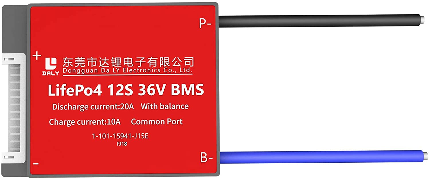 LiFePO4 BMS PCB 12S 36V 20A Daly Balanced Waterproof Battery Management System