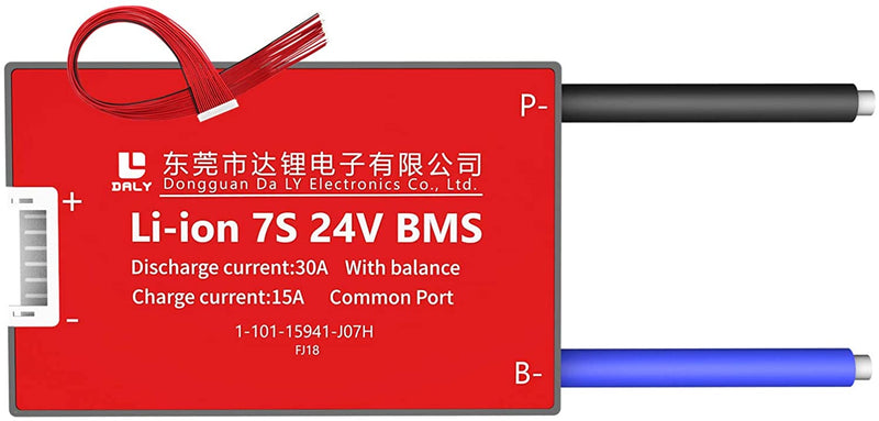 Li-ion BMS PCB 7S 24V 30A Daly Balanced Waterproof Battery Management System UK