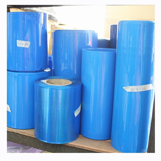 300mm x 50cm Heat Shrink Tube Tubing Wrap Sleeve Blue 18650 Battery