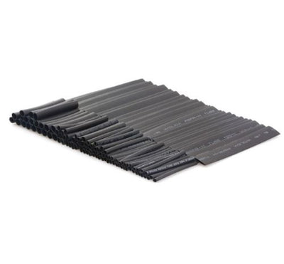 Heat Shrinkable Tubing 127pcs 2:1 Black Shrink Tube Sleeving 18650 UK Stock