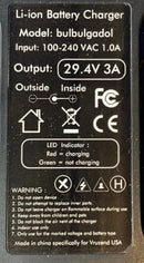 24V (29.4V) 7S Lithium-ion battery charger (3 Amps) EU plug