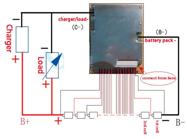 12S 60A version S lipo lithium Polymer BMS/PCM/PCB battery protection board for 12 Packs 18650 Li-ion Battery Cell w/ Balance