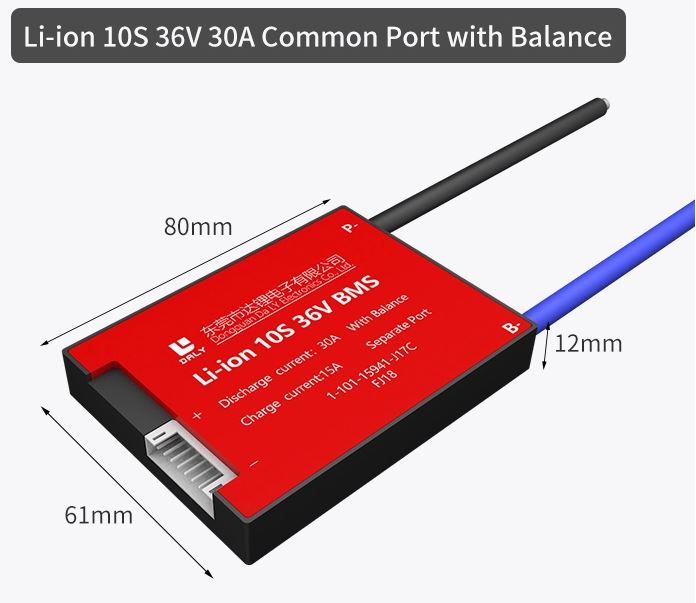 Li-ion BMS PCB 10S 36V 30A Daly Balanced Waterproof Battery Management System