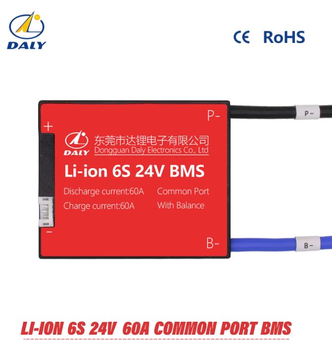 Li-ion BMS PCB 6S 24V 60A Daly Balanced Waterproof Battery Management System UK