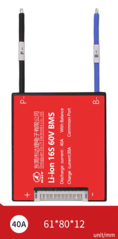 Li-ion BMS PCB 16S 60V 40A Daly Balance Waterproof Battery Management System UK