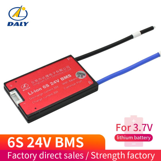 Li-ion BMS PCB 6S 24V 30A Daly Balanced Waterproof Battery Management System UK