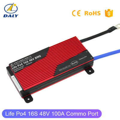 LiFePO4 BMS PCB 16S 48V 100A Daly Balance Waterproof Battery Management System.