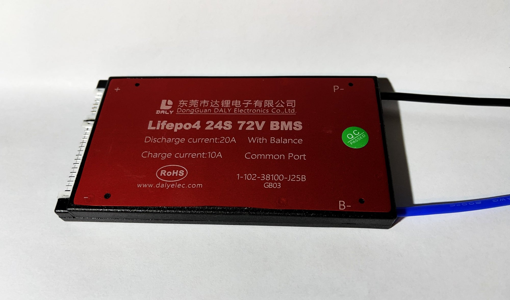 LiFePO4 BMS PCB 24S 72V 20A Daly Balanced Waterproof Battery Management System