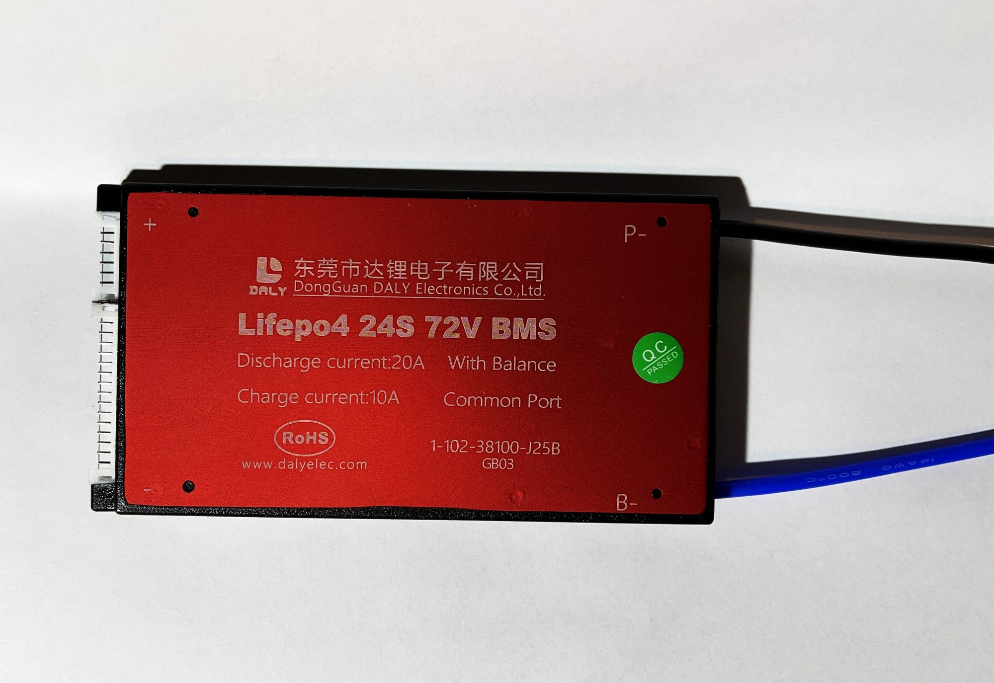 LiFePO4 BMS PCB 24S 72V 20A Daly Balanced Waterproof Battery Management System