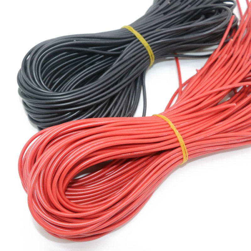Silicone Wire 8 AWG 200 Amp High Quality. 2 metres - 1 metre Red, 1 metre Black