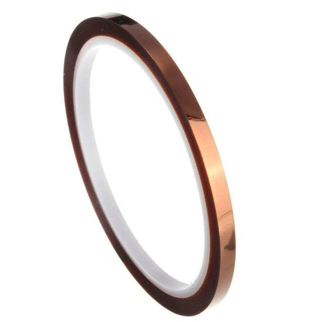 Kapton 5mm 30 metre High Temperatur Resistant Tape Home Office Kitchen Anti-heat Polyimide Kapton Tape