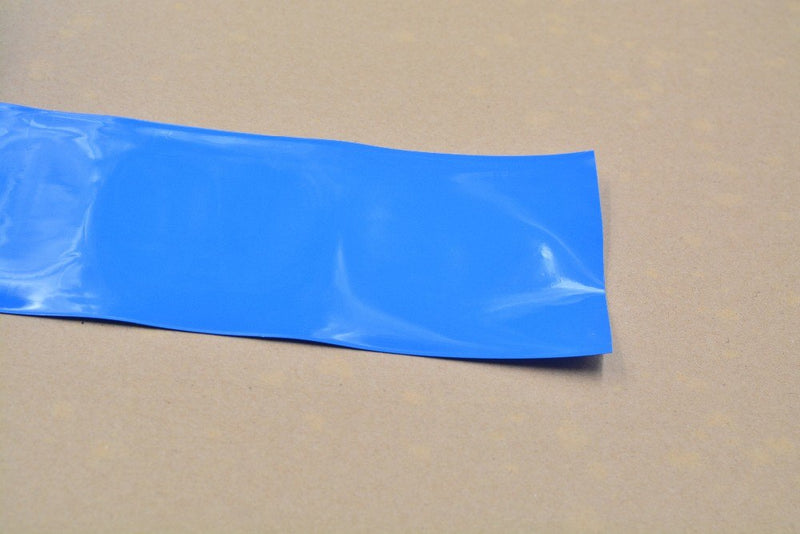 180mm x 50cm Heat Shrink Tube Tubing Wrap Sleeve Blue 18650 Battery